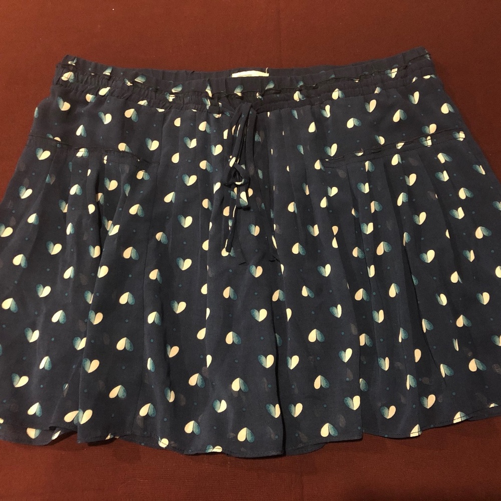 AEO Chiffon Heart-print Skater Skirt